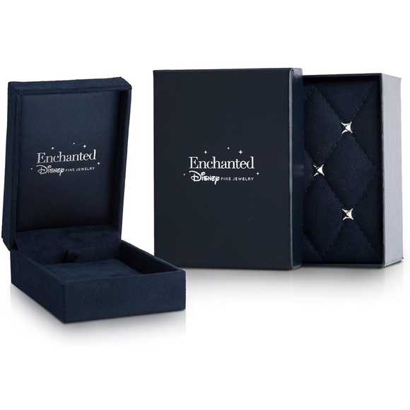 14k Disney Beauty and the Beast Belle Rose Smile Necklace - Picture 3 of 3